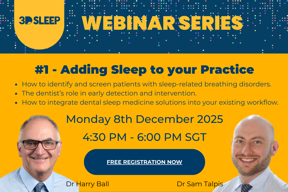 💤 3D Sleep Webinar Series – #1 – Adding Sleep to your Practice