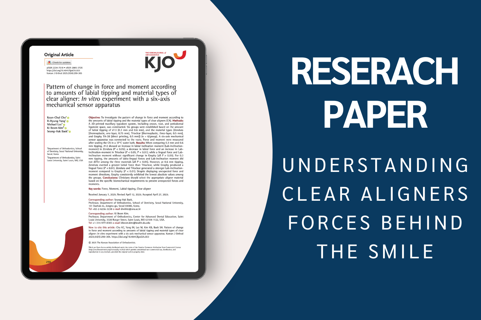 Research – “Understanding Clear Aligners Forces Behind the Smile”